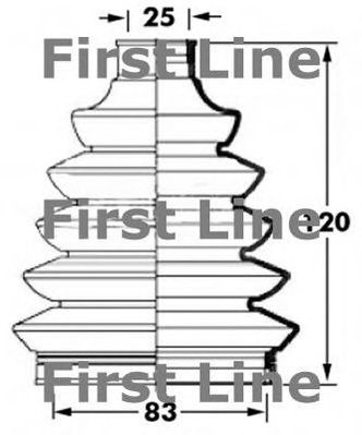 FIRST LINE fcb6048 -  Пыльник, приводной вал